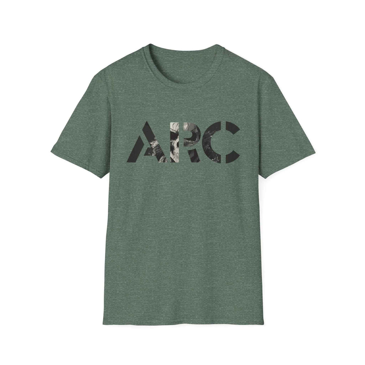 ARC Skull Graphic T‑Shirt — Grunge Military Skull Backprint