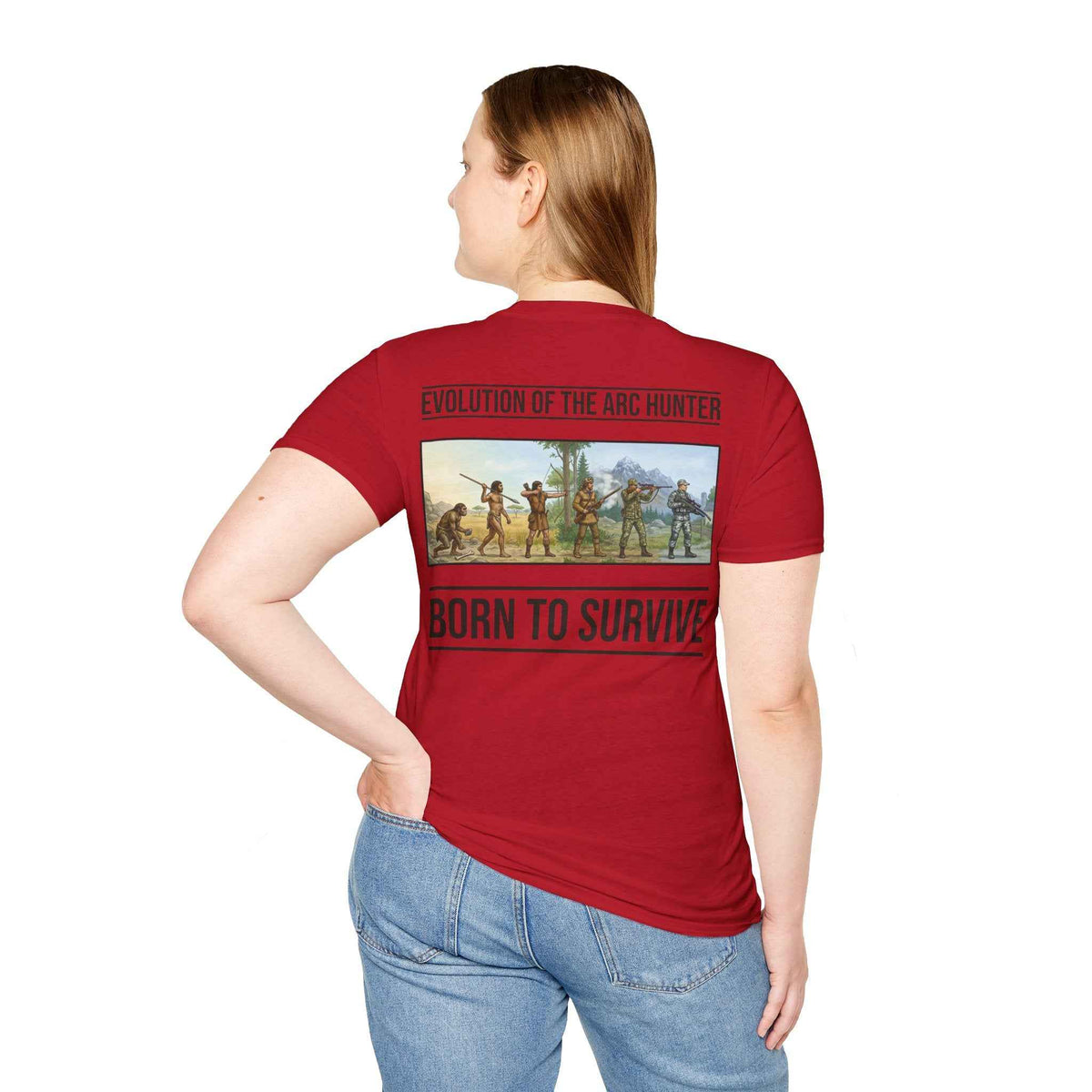 Arc Hunter T-Shirt – "Evolution of the Arc Hunter" Born to Survive Graphic Tee