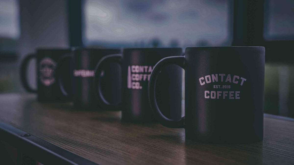 Contact Coffee Co Mug | Charlie