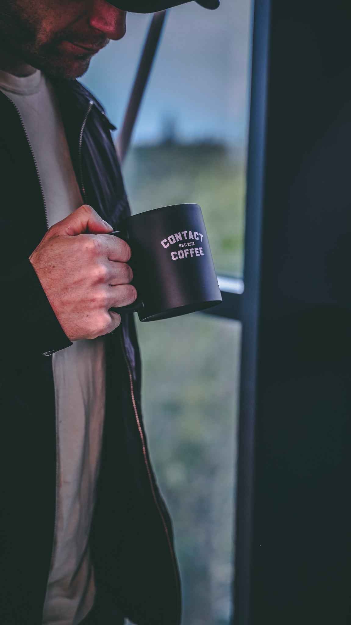 Contact Coffee Co Mug | Charlie