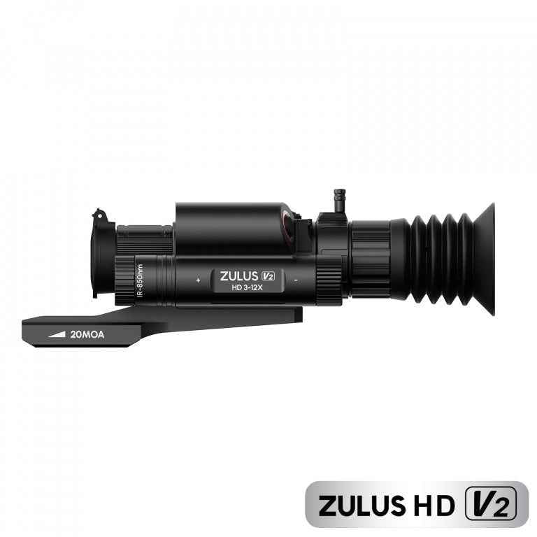 DNT Optics ZULUS HD ZHD312R V2 - 3-12X Digital Night Vision Scope With LRF And Ballistic Calculator