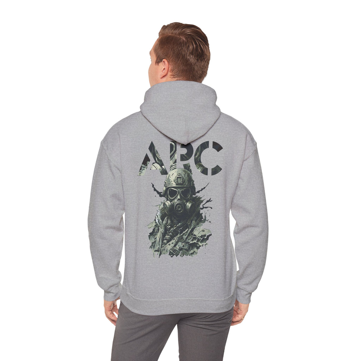 ARC Gas Mask Hoodie — Tactical Post-Apocalyptic Graphic Sweatshirt