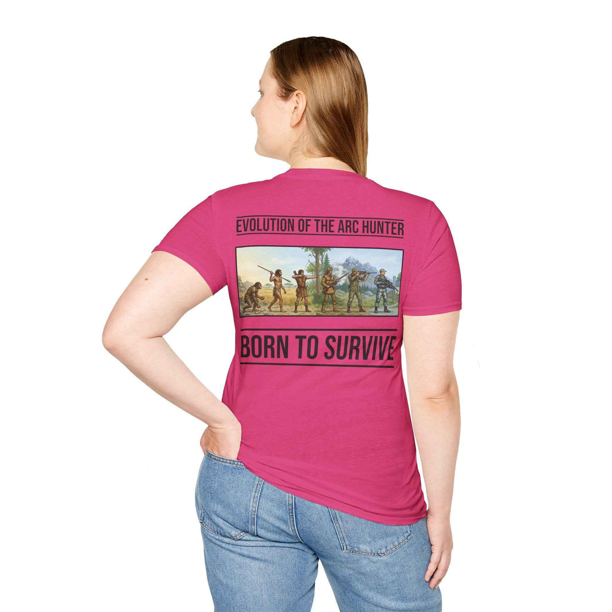 Arc Hunter T-Shirt – "Evolution of the Arc Hunter" Born to Survive Graphic Tee