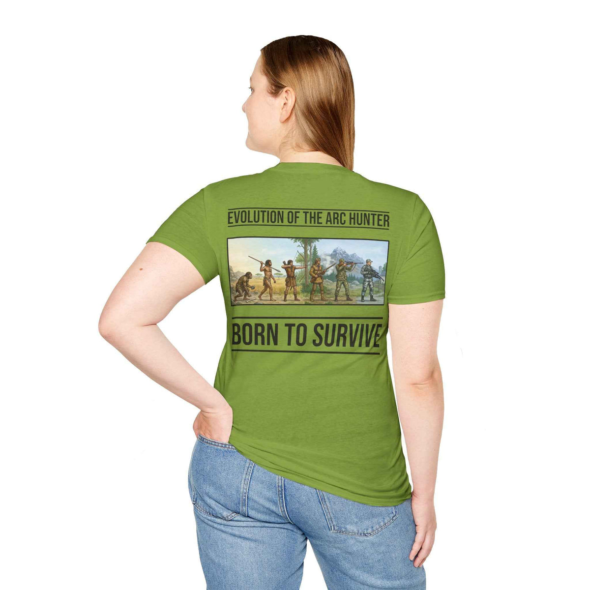 Arc Hunter T-Shirt – "Evolution of the Arc Hunter" Born to Survive Graphic Tee