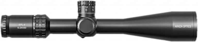 Arken Optics EPL4 6-24x50 FFP VPR MIL Illuminated Rifle Scope