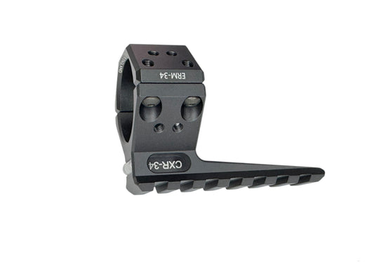 34mm Universal Ring Mount Picatinny Rail Extension – Scope & Air Tube Clamp System built in bubble level CXR-34 + ERM-34