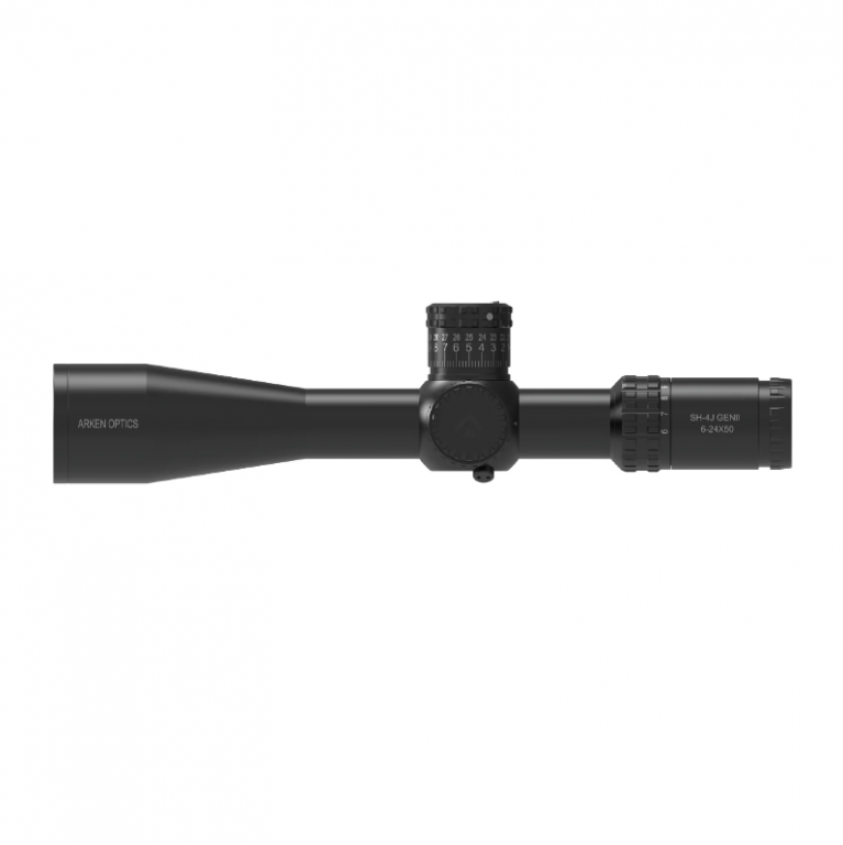 Arken Optics SH-4J 6-24x50 FFP Illuminated 34mm VHR Zero Stop Rifle Scope - MOA - ARC Accessories