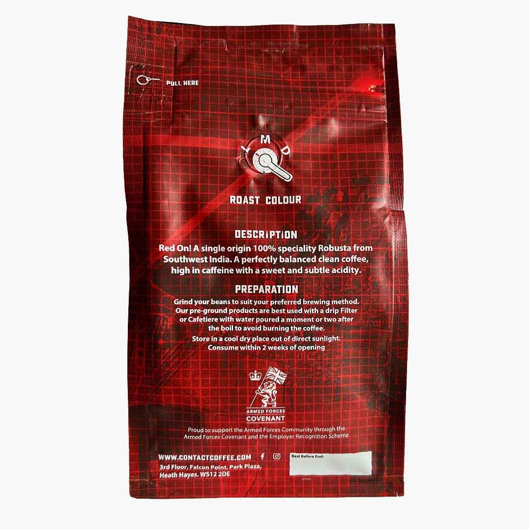 Red On! High-Caffeine Coffee