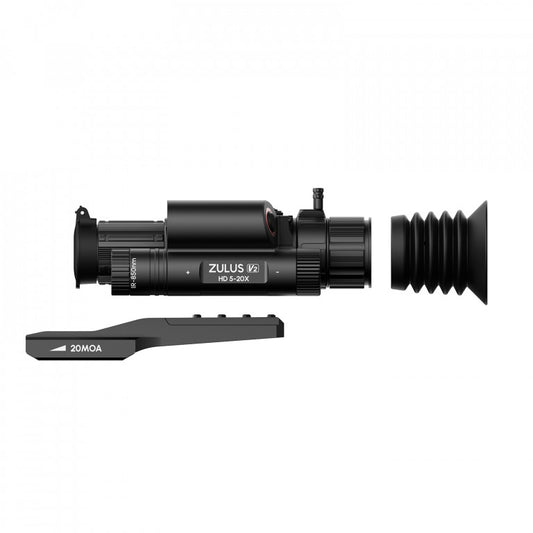 DNT Optics ZULUS HD ZHD520R V2 - 5-20X Digital Night Vision Scope With LRF And Ballistic Calculator