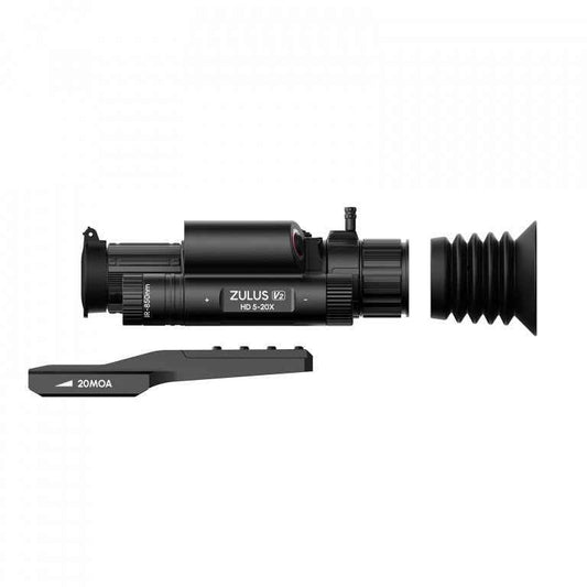 DNT Optics ZULUS HD ZHD520R V2 - 5-20X Digital Night Vision Scope With LRF And Ballistic Calculator