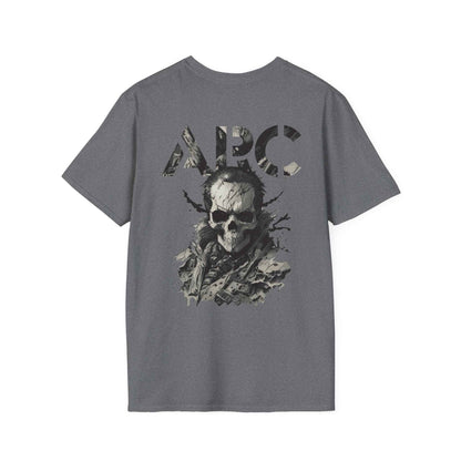 ARC Skull Graphic T‑Shirt — Grunge Military Skull Backprint