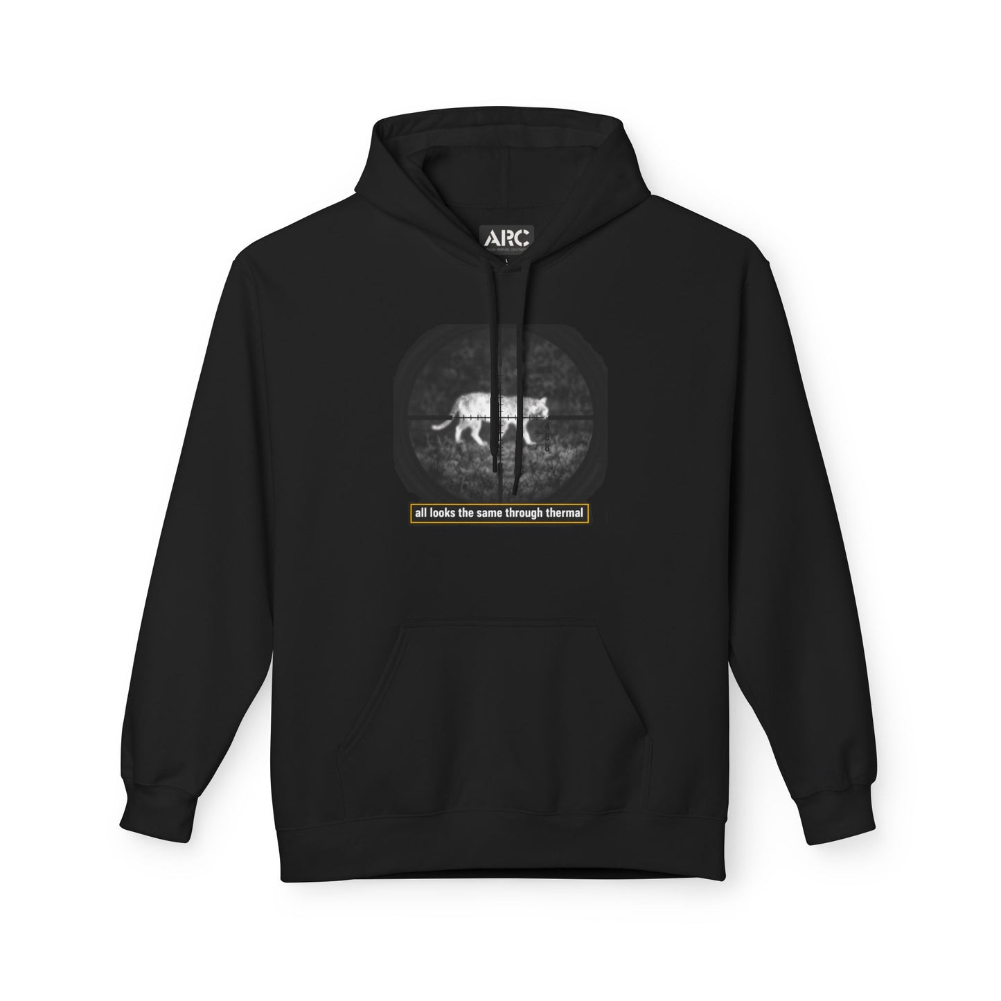 ARC hoodie — "It all looks the same through thermal"