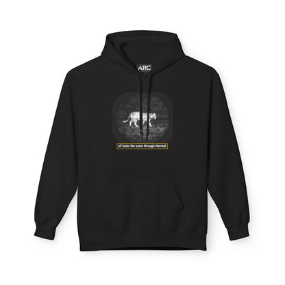 ARC hoodie — "It all looks the same through thermal"