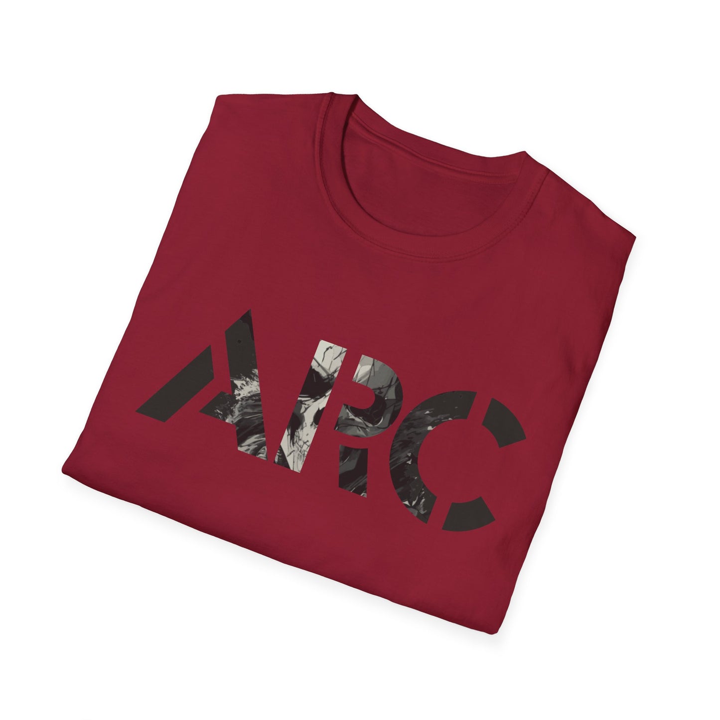 ARC Skull Graphic T‑Shirt — Grunge Military Skull Backprint