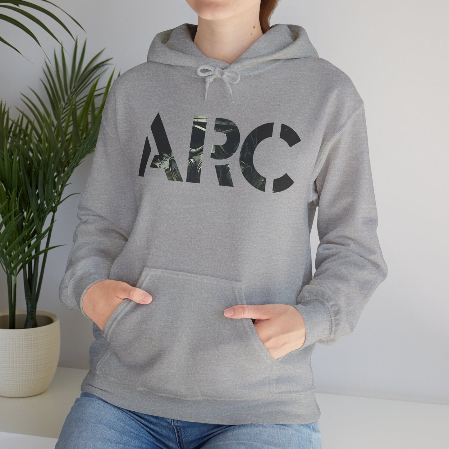 ARC Gas Mask Hoodie — Tactical Post-Apocalyptic Graphic Sweatshirt