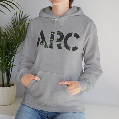 ARC Gas Mask Hoodie — Tactical Post-Apocalyptic Graphic Sweatshirt
