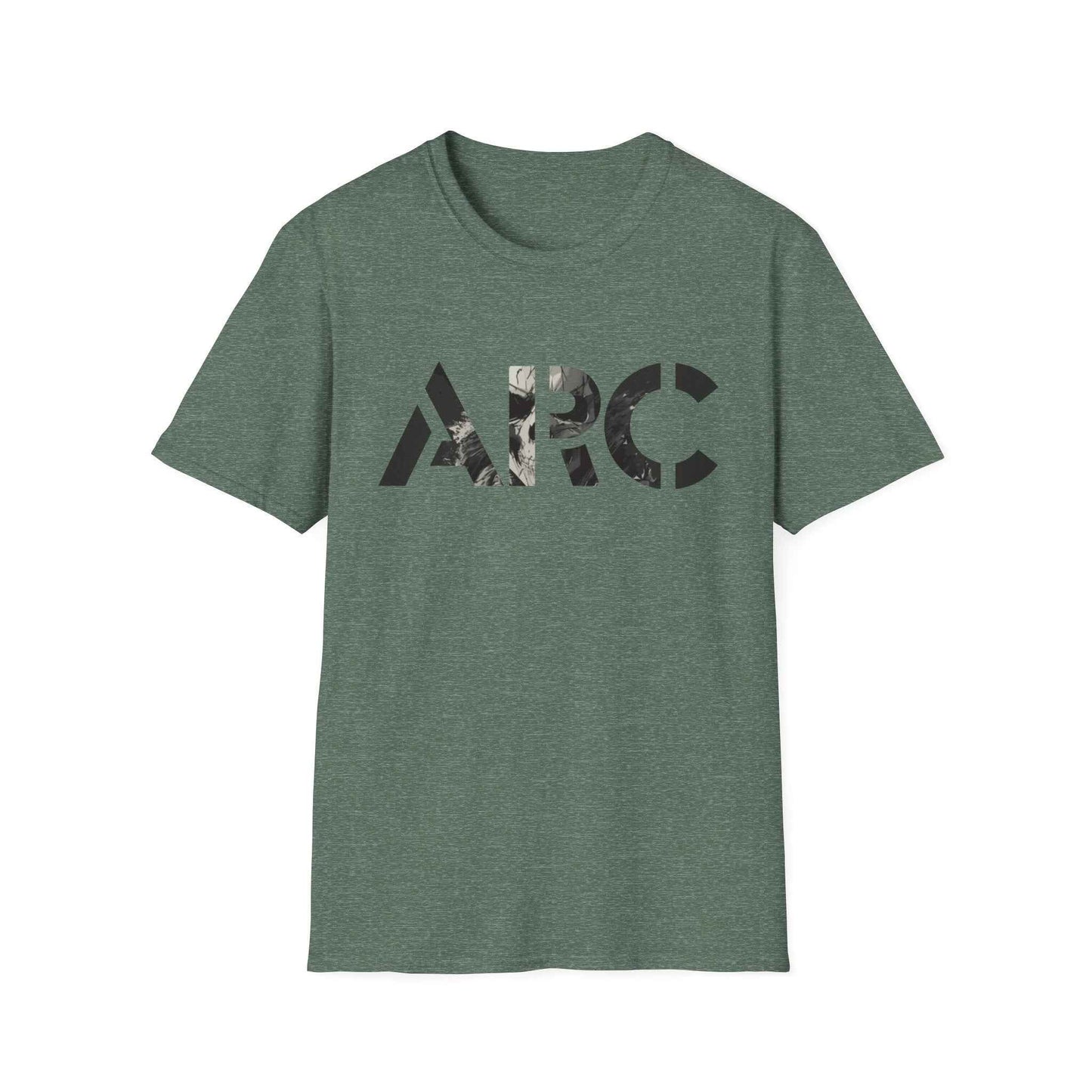 ARC Skull Graphic T‑Shirt — Grunge Military Skull Backprint