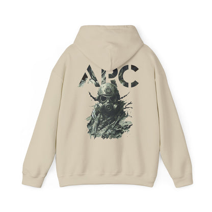ARC Gas Mask Hoodie — Tactical Post-Apocalyptic Graphic Sweatshirt