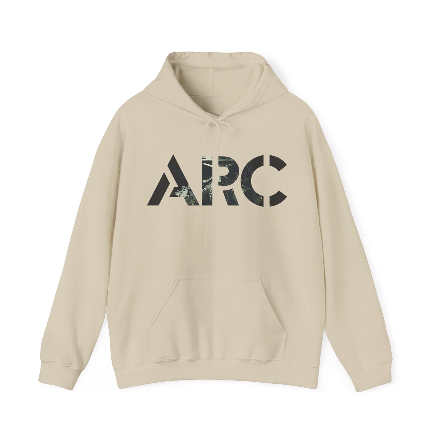 ARC Gas Mask Hoodie — Tactical Post-Apocalyptic Graphic Sweatshirt