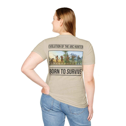 Arc Hunter T-Shirt – "Evolution of the Arc Hunter" Born to Survive Graphic Tee