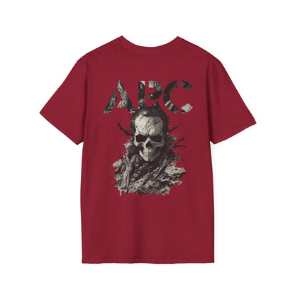 ARC Skull Graphic T‑Shirt — Grunge Military Skull Backprint
