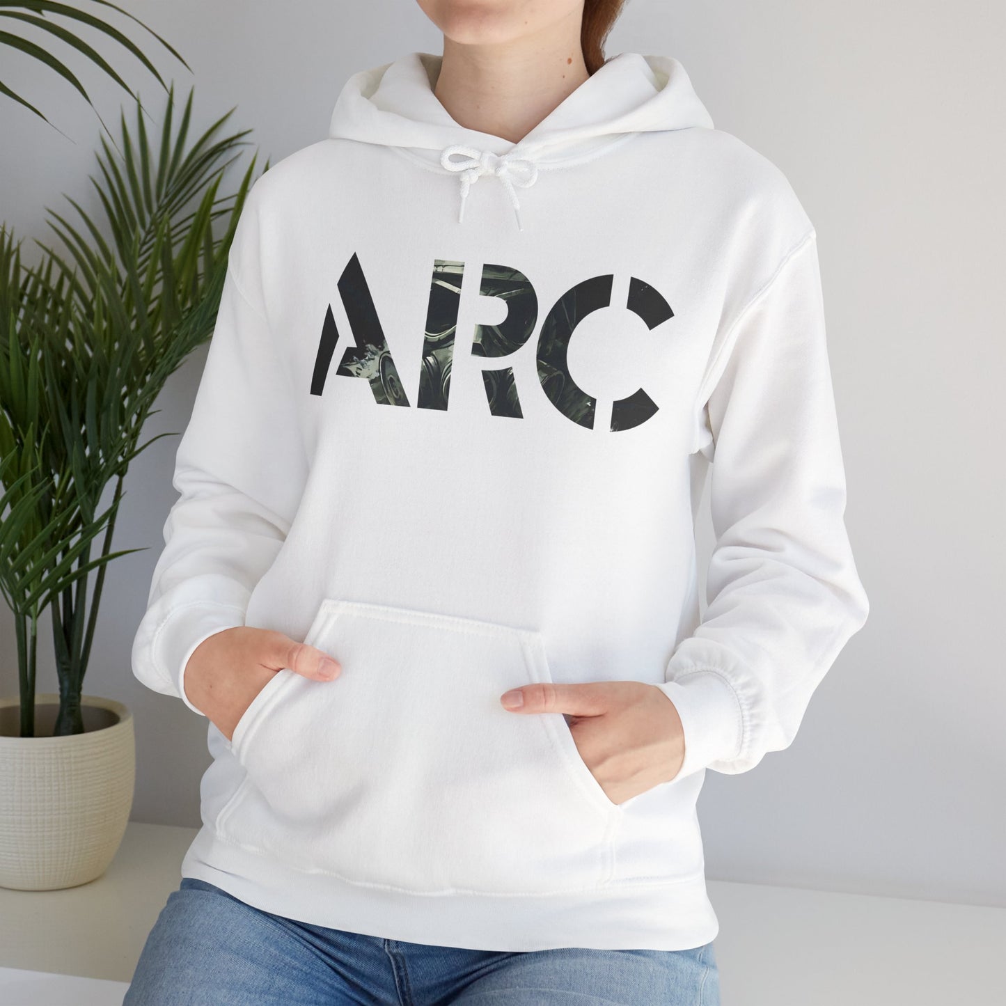 ARC Gas Mask Hoodie — Tactical Post-Apocalyptic Graphic Sweatshirt