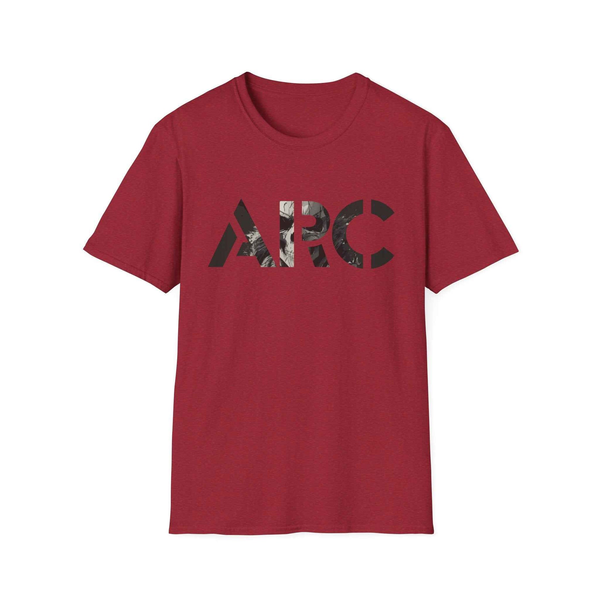 ARC Skull Graphic T‑Shirt — Grunge Military Skull Backprint