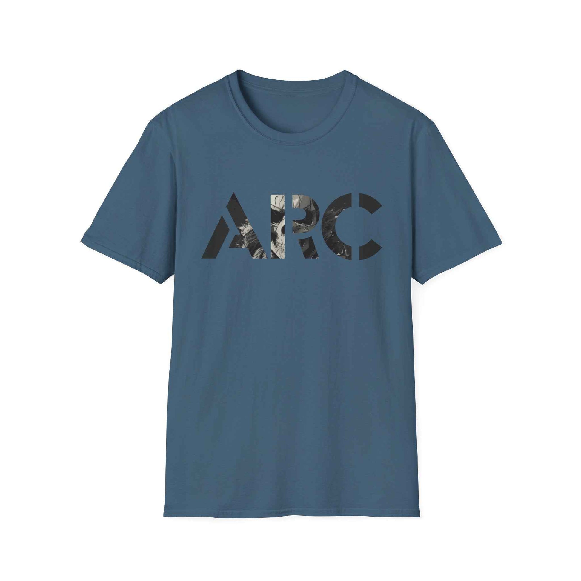 ARC Skull Graphic T‑Shirt — Grunge Military Skull Backprint