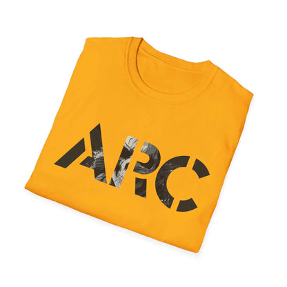 ARC Skull Graphic T‑Shirt — Grunge Military Skull Backprint