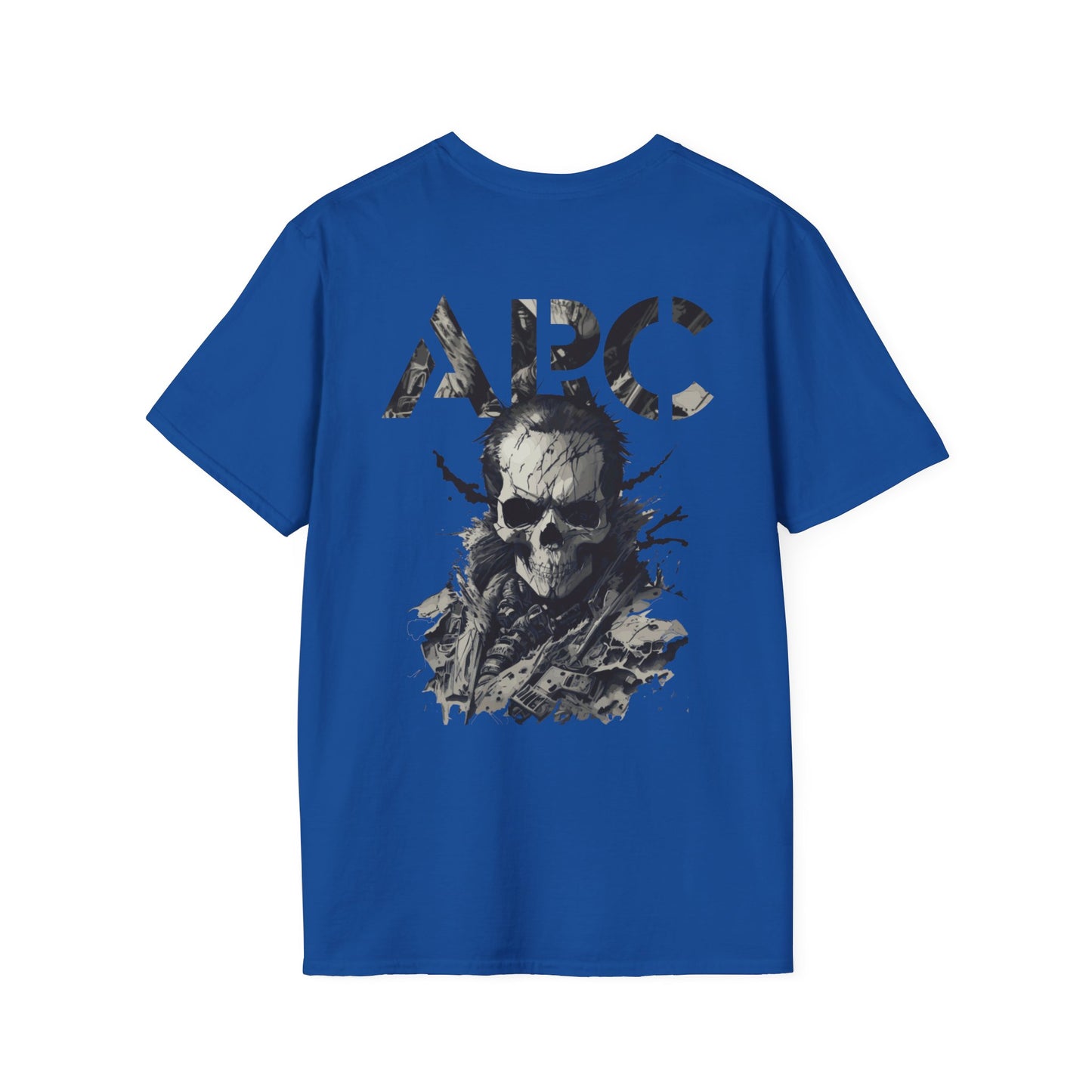 ARC Skull Graphic T‑Shirt — Grunge Military Skull Backprint