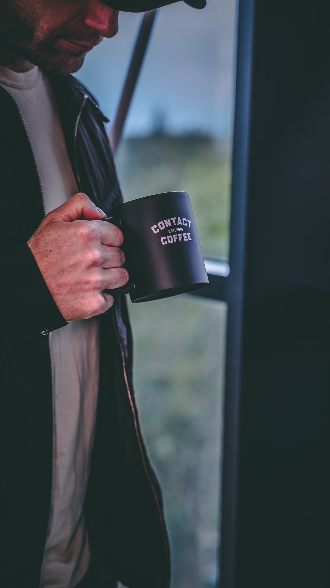 Contact Coffee Co Mug | Charlie
