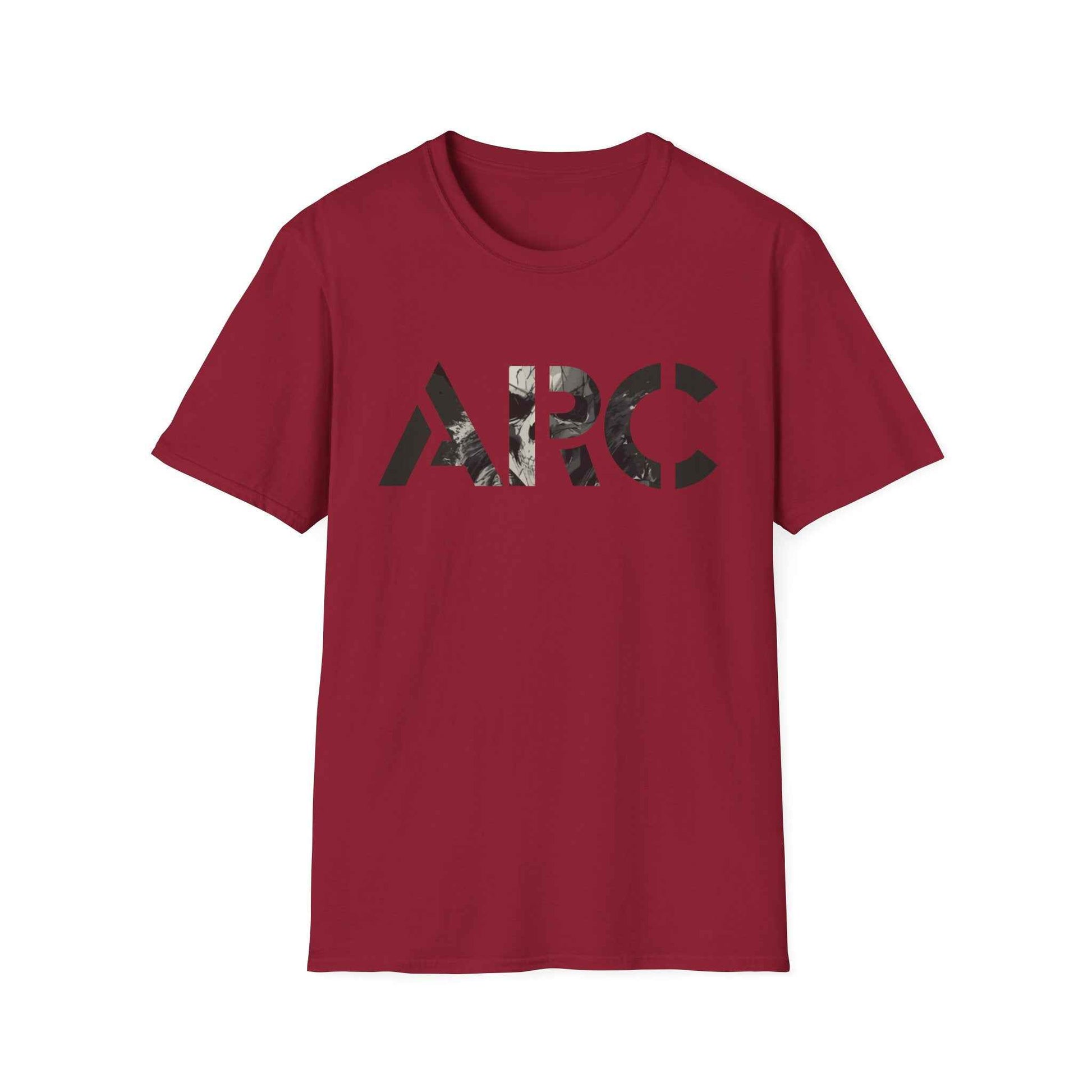 ARC Skull Graphic T‑Shirt — Grunge Military Skull Backprint