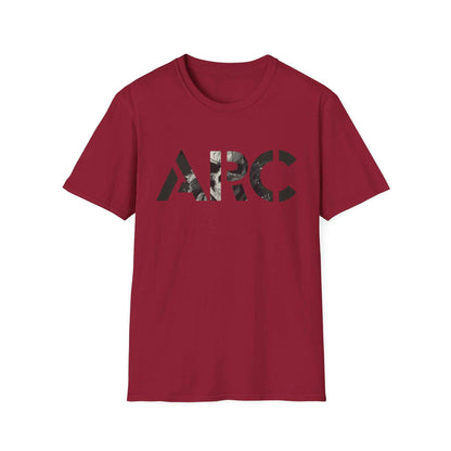 ARC Skull Graphic T‑Shirt — Grunge Military Skull Backprint