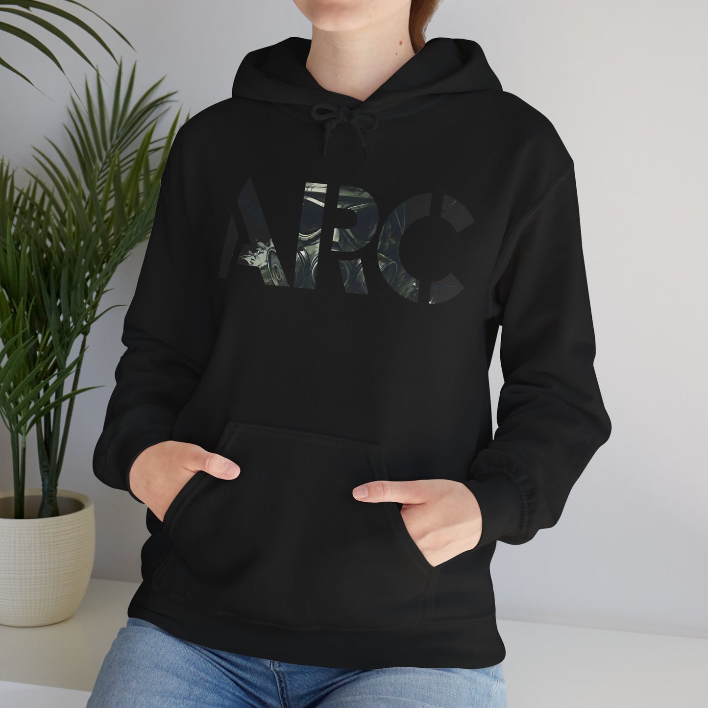 ARC Gas Mask Hoodie — Tactical Post-Apocalyptic Graphic Sweatshirt