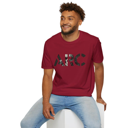 ARC Skull Graphic T‑Shirt — Grunge Military Skull Backprint