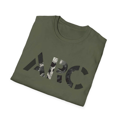 ARC Skull Graphic T‑Shirt — Grunge Military Skull Backprint