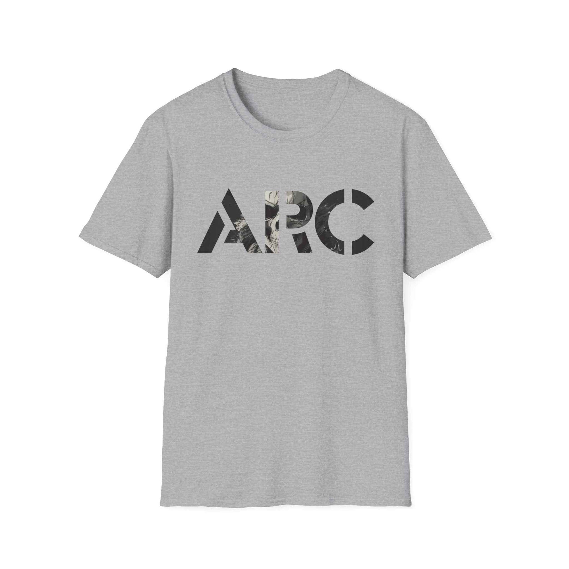 ARC Skull Graphic T‑Shirt — Grunge Military Skull Backprint
