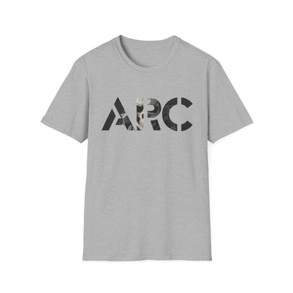 ARC Skull Graphic T‑Shirt — Grunge Military Skull Backprint