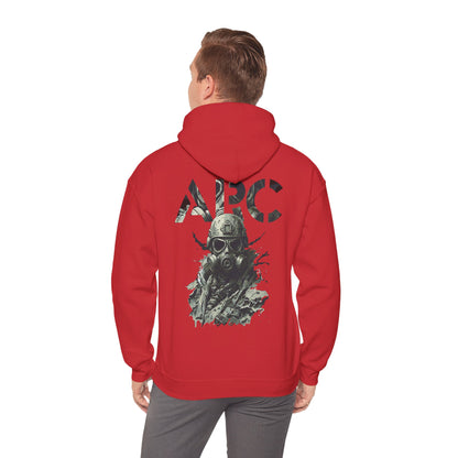 ARC Gas Mask Hoodie — Tactical Post-Apocalyptic Graphic Sweatshirt