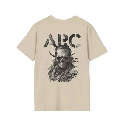 ARC Skull Graphic T‑Shirt — Grunge Military Skull Backprint