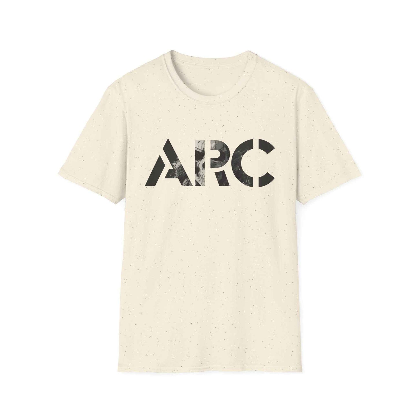 ARC Skull Graphic T‑Shirt — Grunge Military Skull Backprint