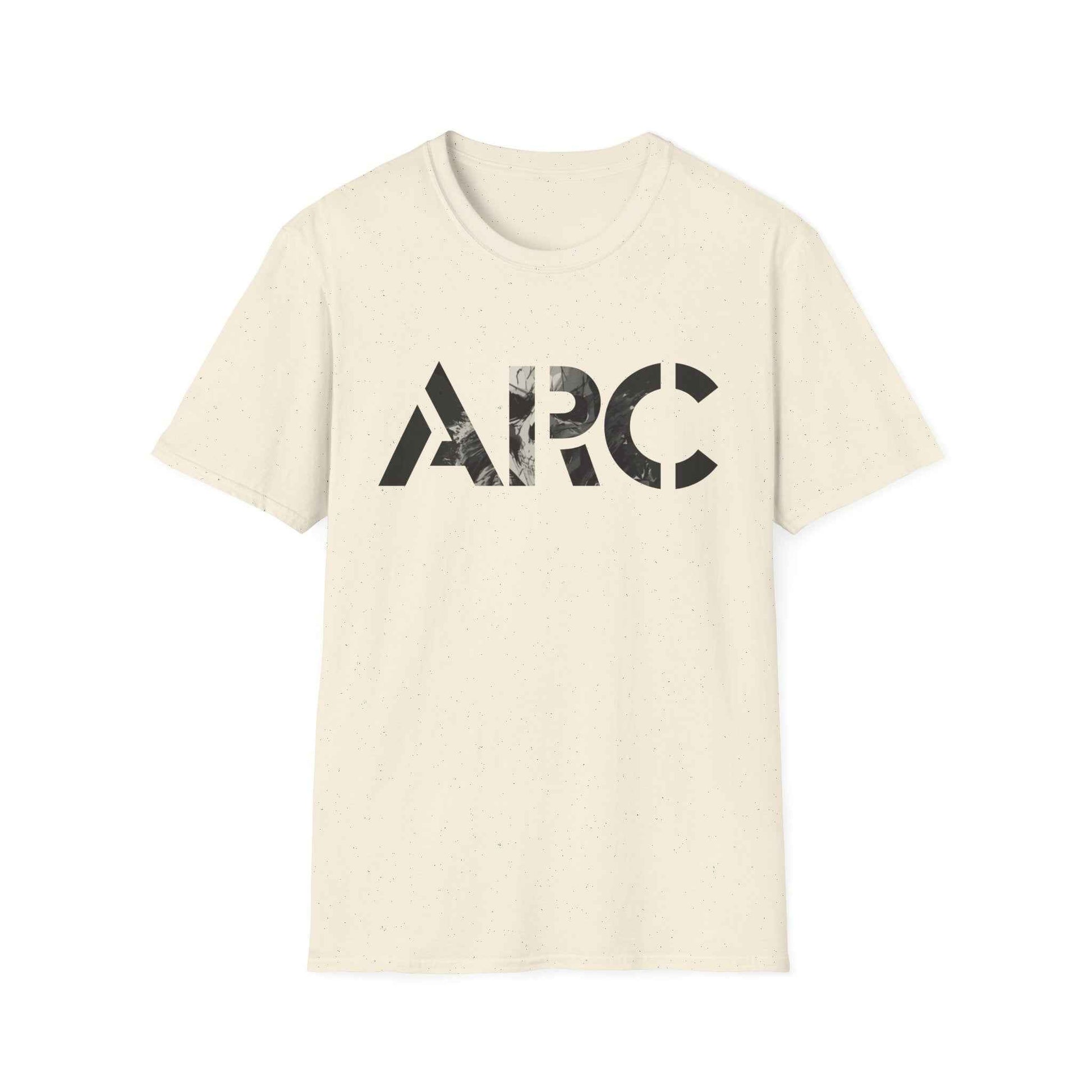 ARC Skull Graphic T‑Shirt — Grunge Military Skull Backprint