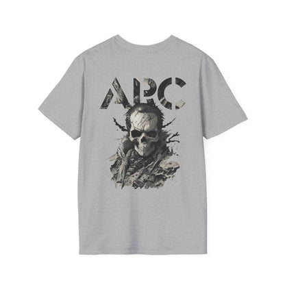ARC Skull Graphic T‑Shirt — Grunge Military Skull Backprint