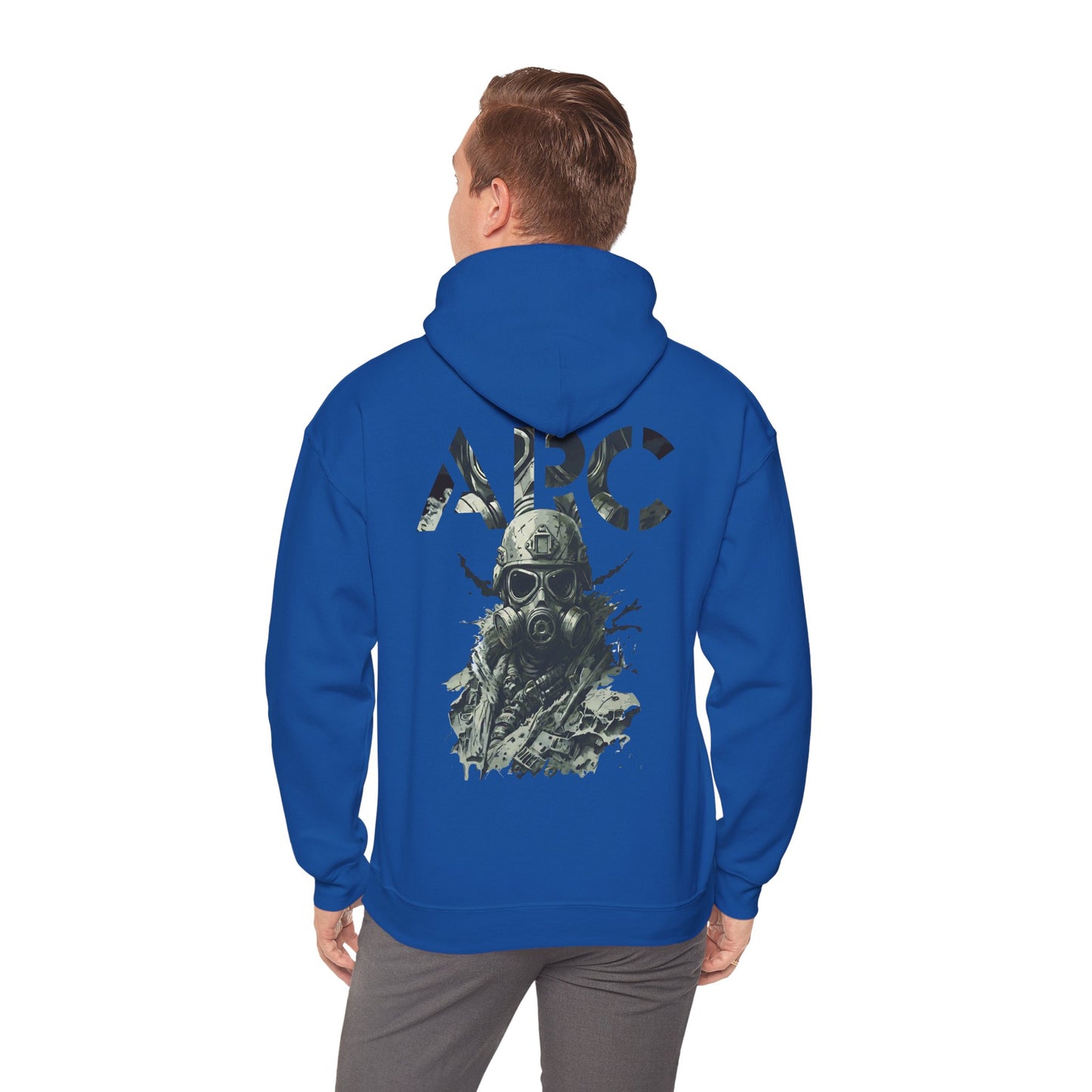 ARC Gas Mask Hoodie — Tactical Post-Apocalyptic Graphic Sweatshirt