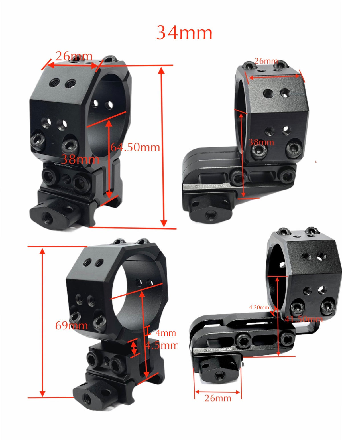 Forward Infinity Elevation Adjustable Scope Mount Picatinny