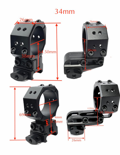 Forward Infinity Elevation Adjustable Scope Mount Picatinny