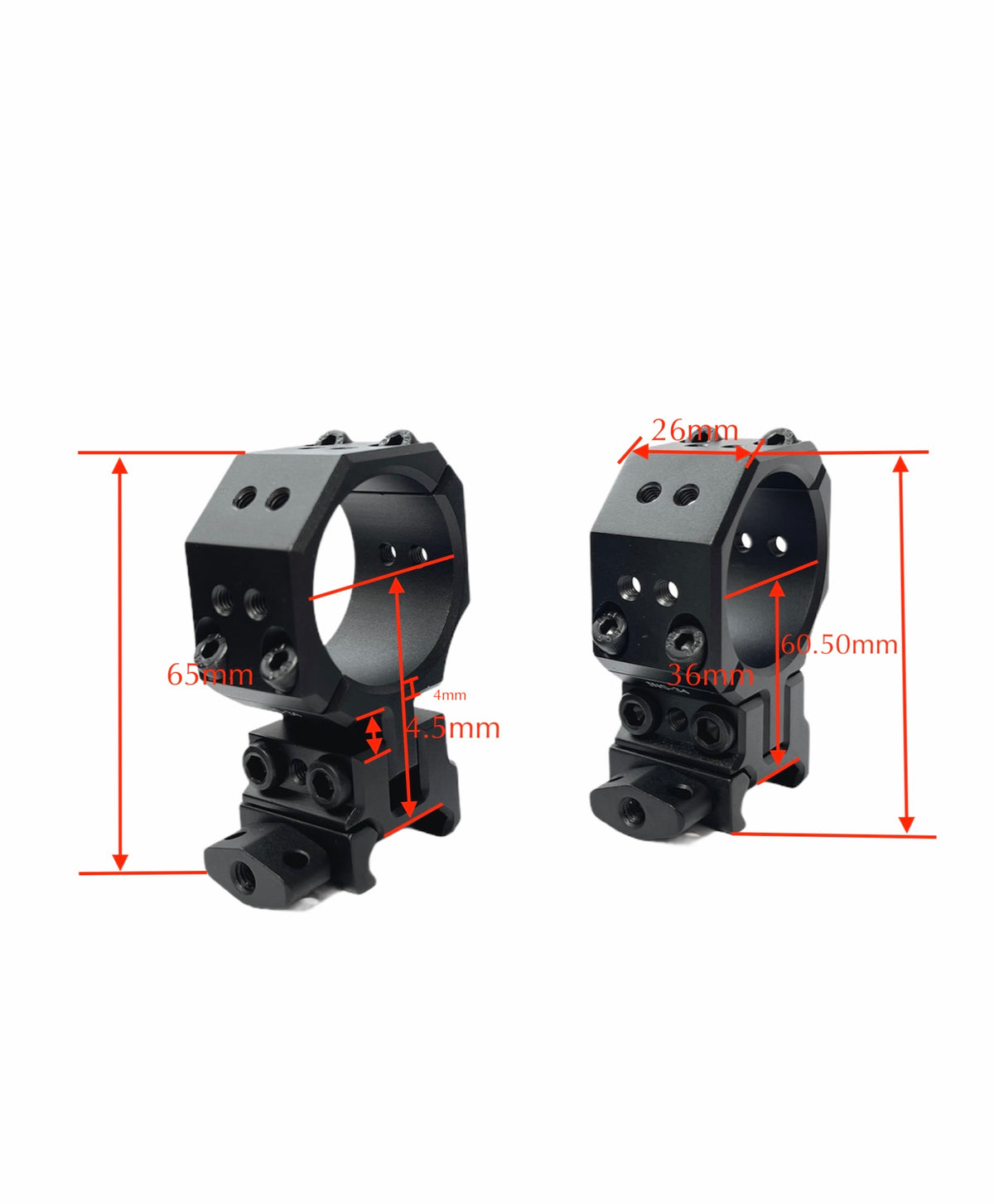 Infinity Elevation Ajustable Scope Mount 30mm Ring Picatinny INS-30