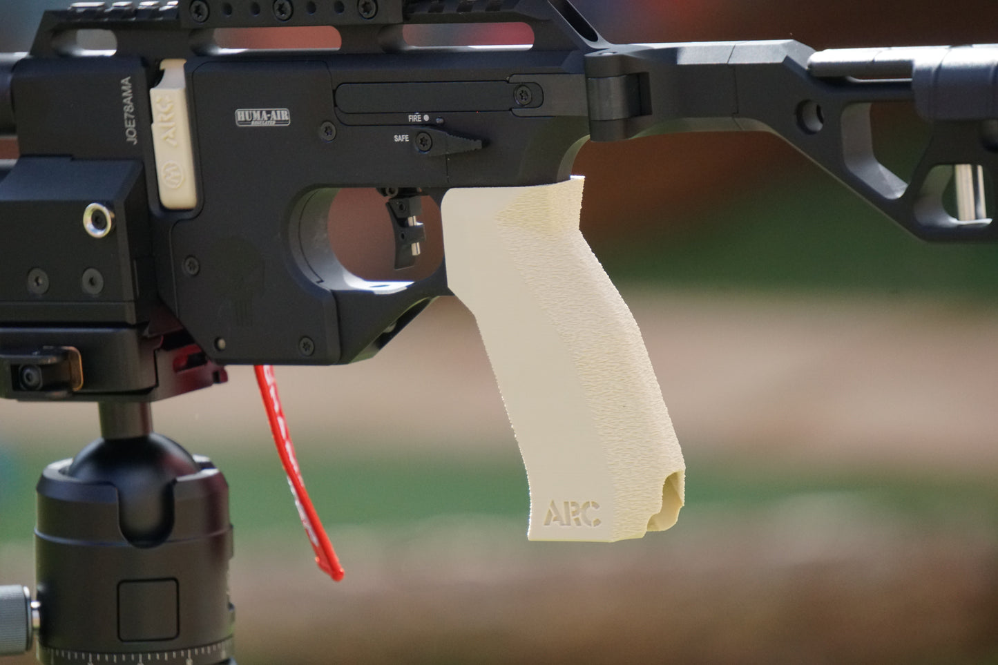 ARC Low Poly AR Grip with textured palm and finger grip