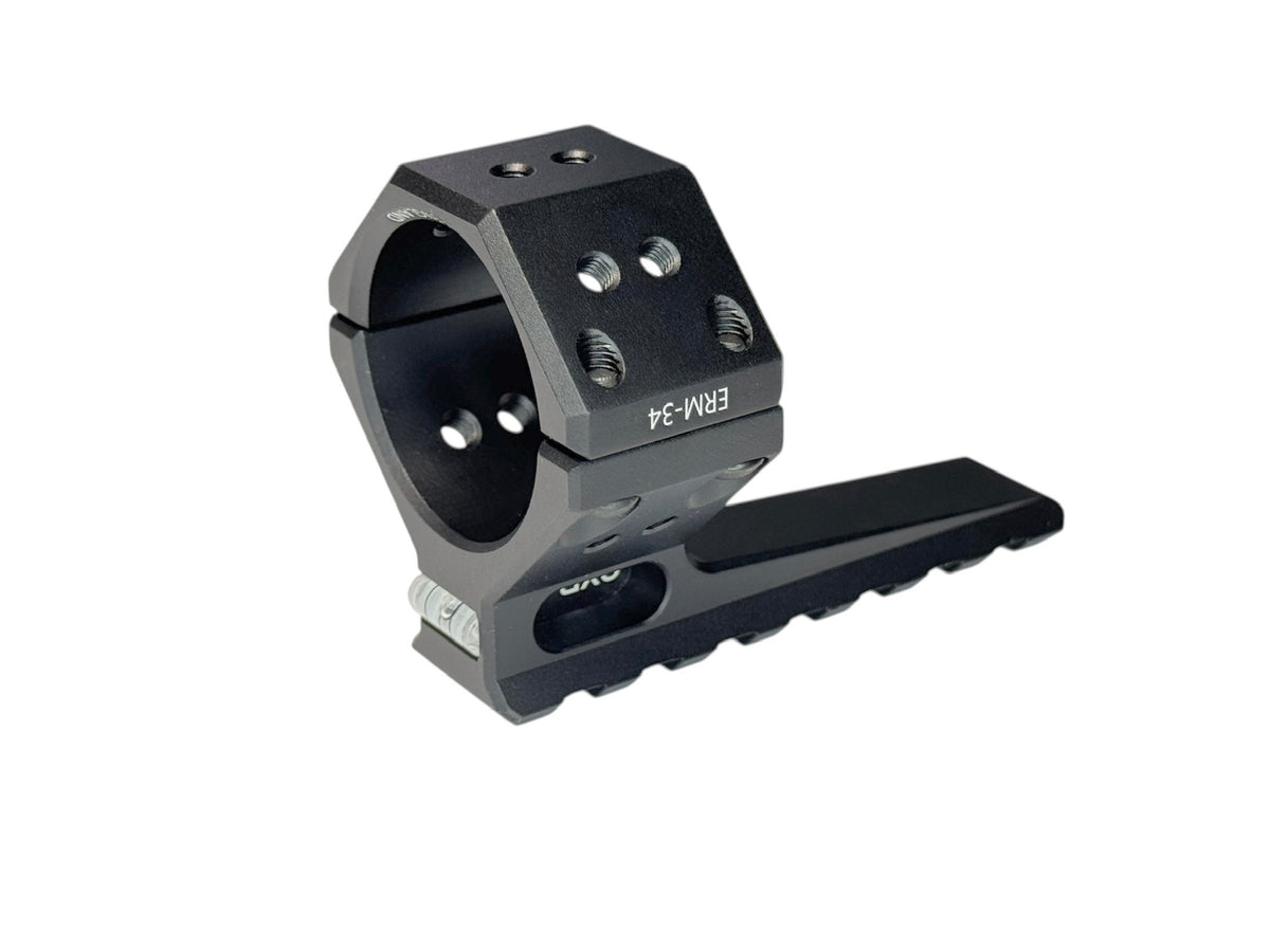 34mm Universal Ring Mount Picatinny Rail Extension – Scope & Air Tube Clamp System built in bubble level CXR-34 + ERM-34