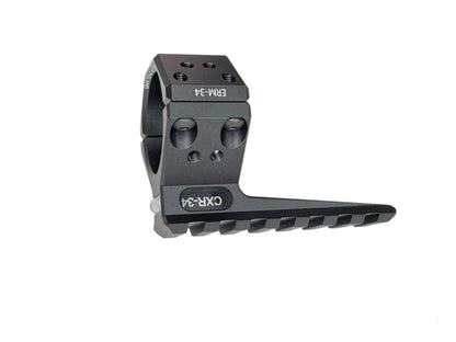 34mm Universal Ring Mount Picatinny Rail Extension – Scope & Air Tube Clamp System built in bubble level CXR-34 + ERM-34